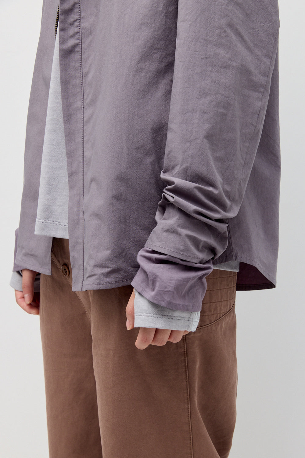 Hatchingroom - Slash Layer Shirket (Purple Grey) product image 9 | TRAB K-Fashion Australia