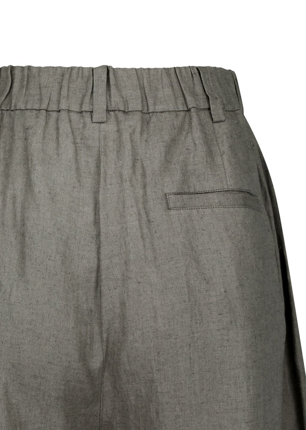 Amomento - Linen Two Tuck Wide Pants (Khaki) product image 11 | TRAB K-Fashion Australia