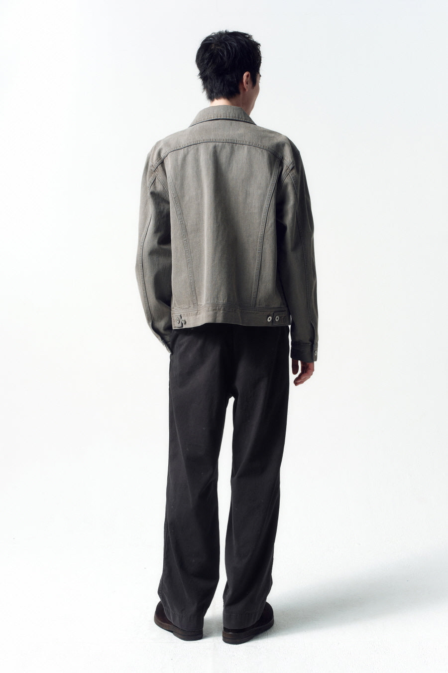 Insilence - Riders Trucker Jacket (Ash Beige) product image 4 | TRAB K-Fashion Australia