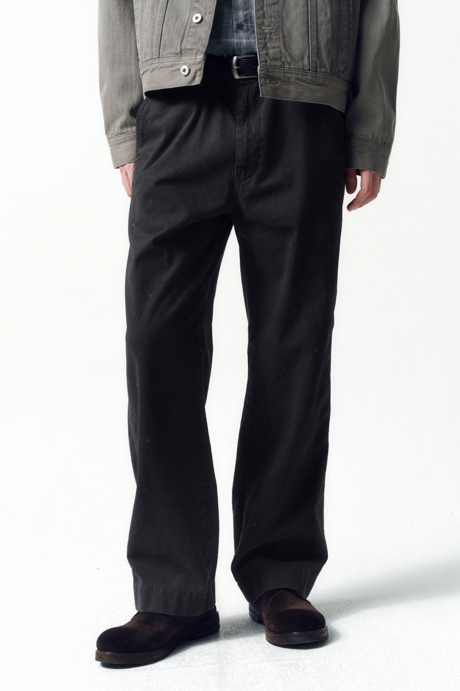 Insilence - Vintage Officer Chino Pants (Charcoal) product image 2 | TRAB K-Fashion Australia