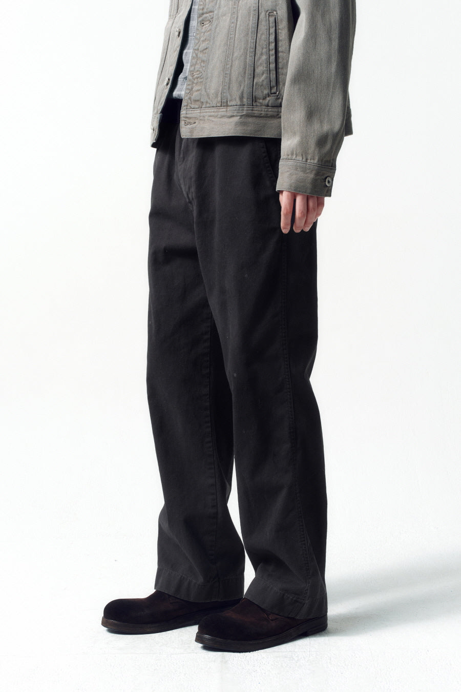 Insilence - Vintage Officer Chino Pants (Charcoal) product image 5 | TRAB K-Fashion Australia