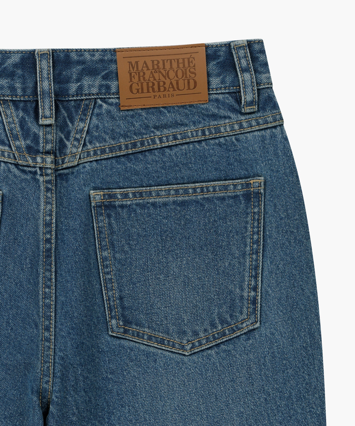 Marithe & Francois Girbaud - [Pre-order – Ships 7 Oct] Panelled Bootcut Denim Pants (Blue) product image 5 | TRAB K-Fashion Australia