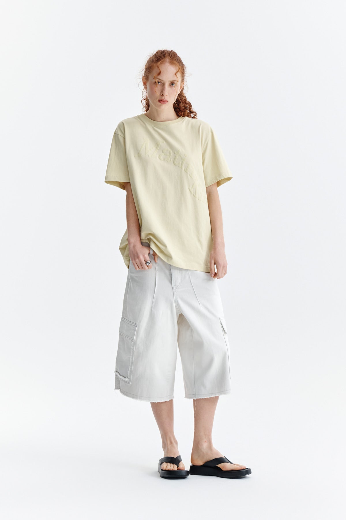 Matin Kim - Matin Wave Printing Logo Top (Yellow) product image 8 | TRAB K-Fashion Australia