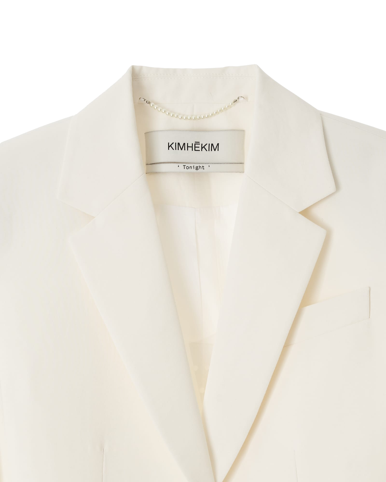 Kimhe Kim - Gathere Sleeve Wool-Blend Jacket (White) product image 5 | TRAB K-Fashion Australia