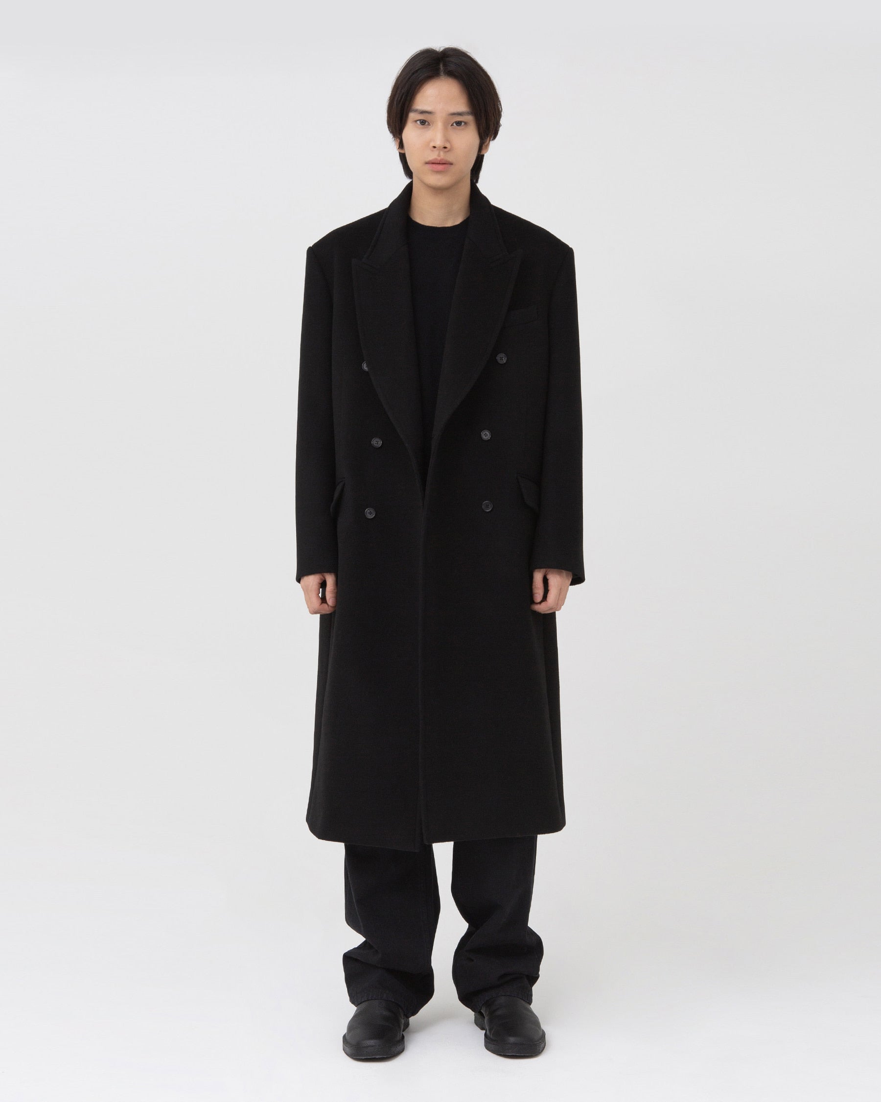 Brownyard - Double Breasted Coat (Black) product image 4 | TRAB K-Fashion Australia