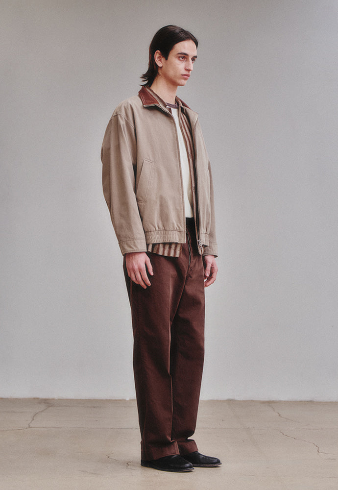 Art if acts - Washed Leather Collar Jacket (Beige) product image 5 | TRAB K-Fashion Australia