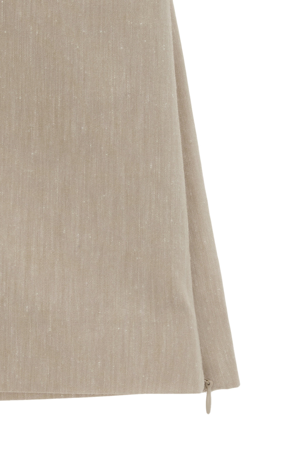 Matin Kim - Zipper Point Linen Mini Skirt (Beige) product image 4 | TRAB K-Fashion Australia