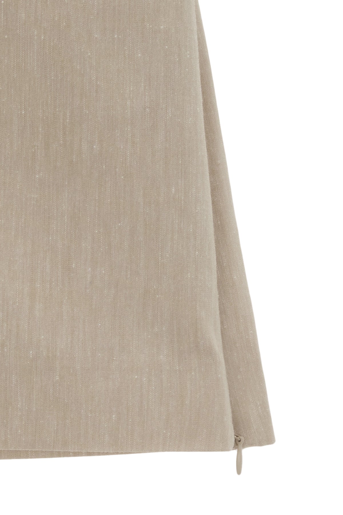 Matin Kim - Zipper Point Linen Mini Skirt (Beige) product image 4 | TRAB K-Fashion Australia