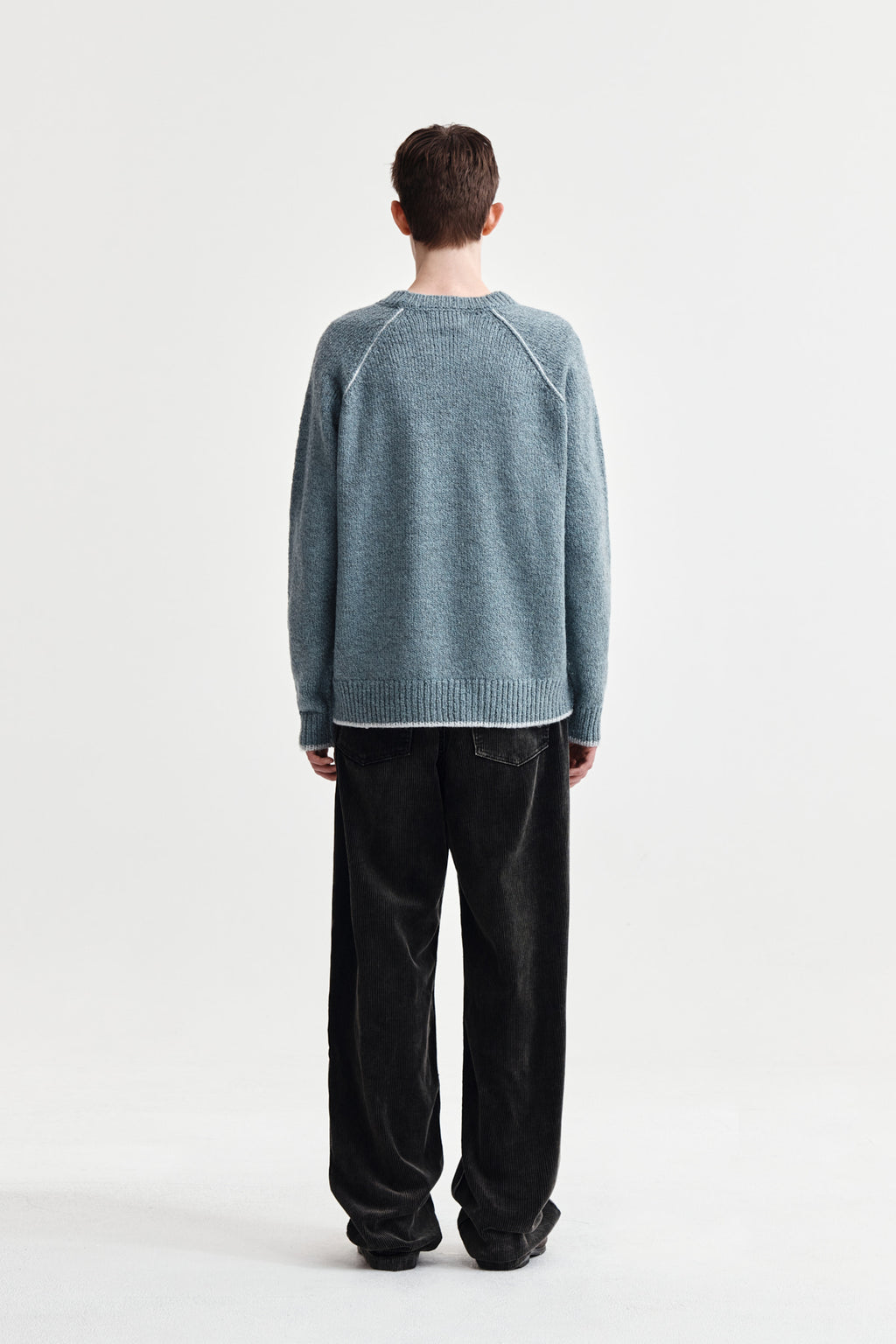 Matin Kim - Wased Corduroy Pants (Charcoal) product image 7 | TRAB K-Fashion Australia