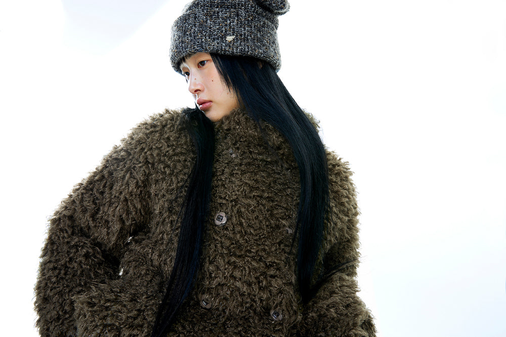 Coyseio - Hairy Fur Jacket (Brown) product image 7 | TRAB K-Fashion Australia