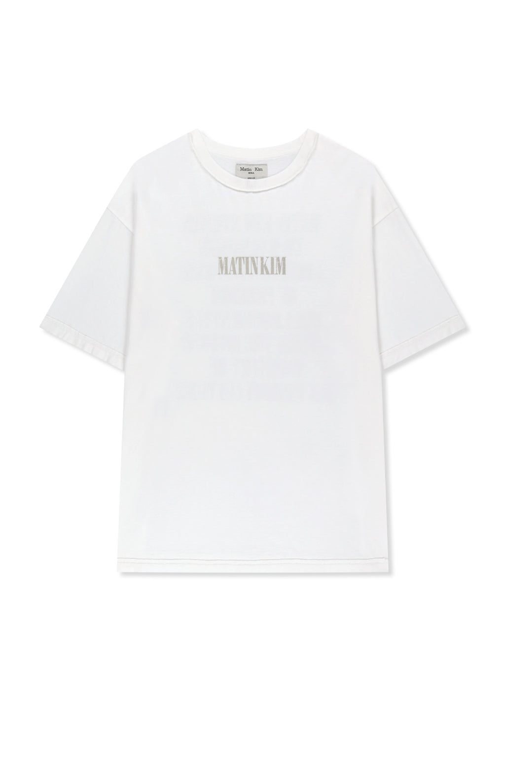 Matin Kim - Vintage Lettering Graffiti Top (White) product image 1 | TRAB K-Fashion Australia