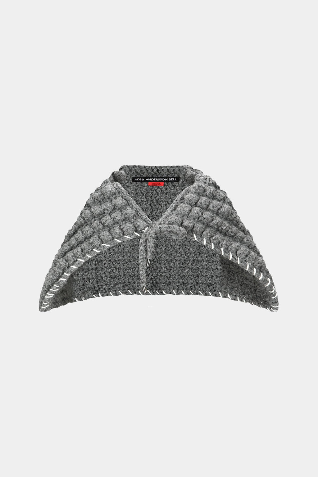 Andersson Bell - Chunky Wool-Blend Hand Knitted Scarf (Grey) product image 1 | TRAB K-Fashion Australia