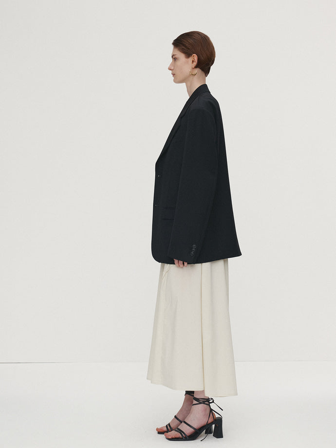 Tonywack - Virgin Wool Relaxed Tailored Jacket (Black) product image 5 | TRAB K-Fashion Australia