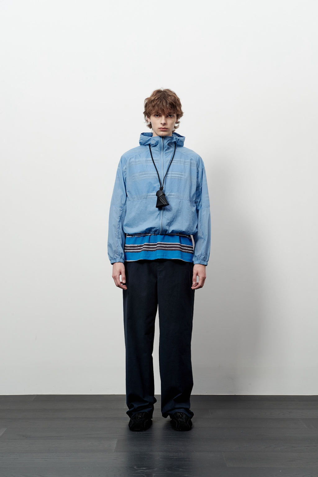 Stu - Round Cut Windbreaker (Skyblue) product image 1 | TRAB K-Fashion Australia