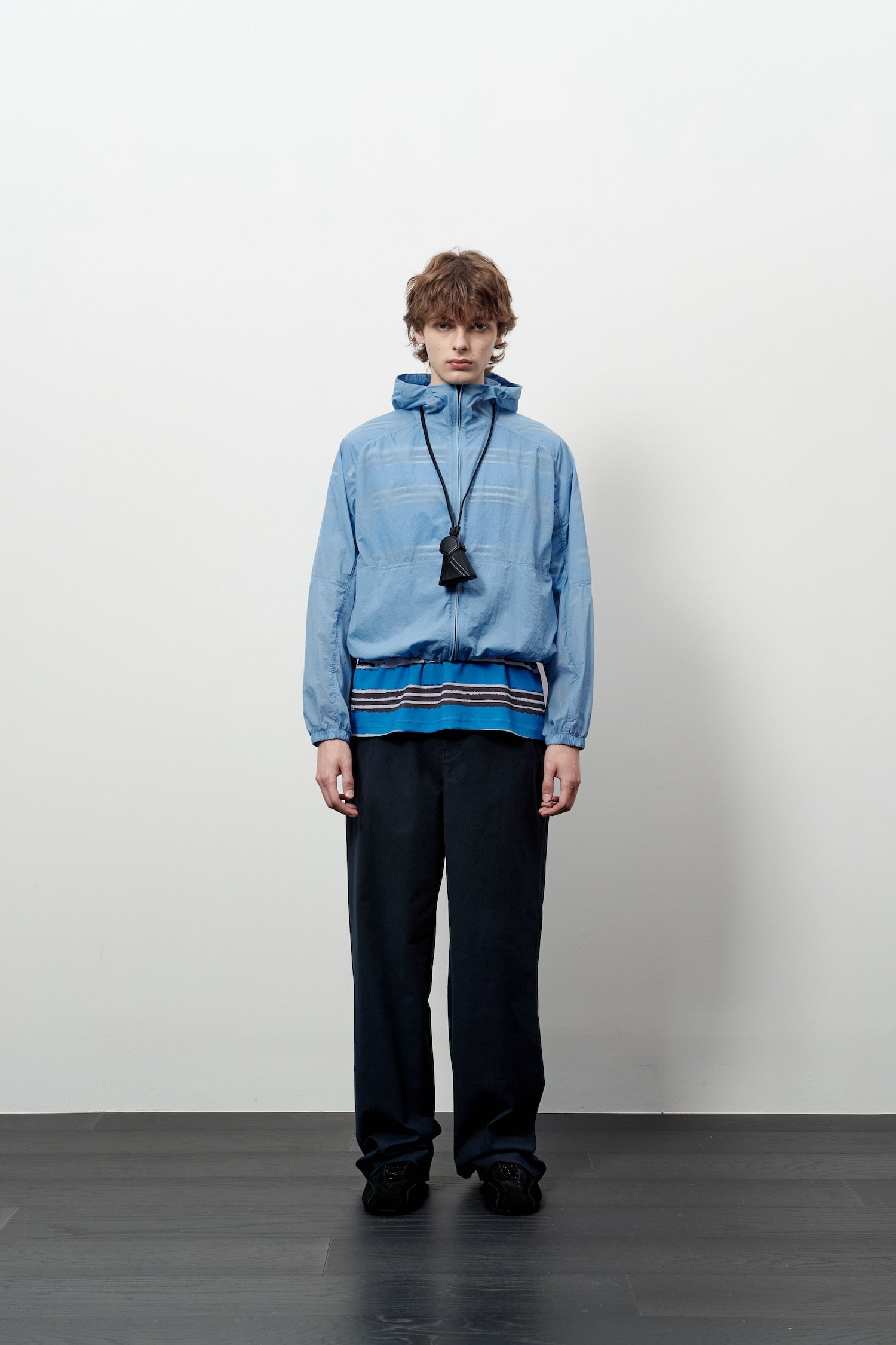 Stu - Round Cut Windbreaker (Skyblue) product image 1 | TRAB K-Fashion Australia