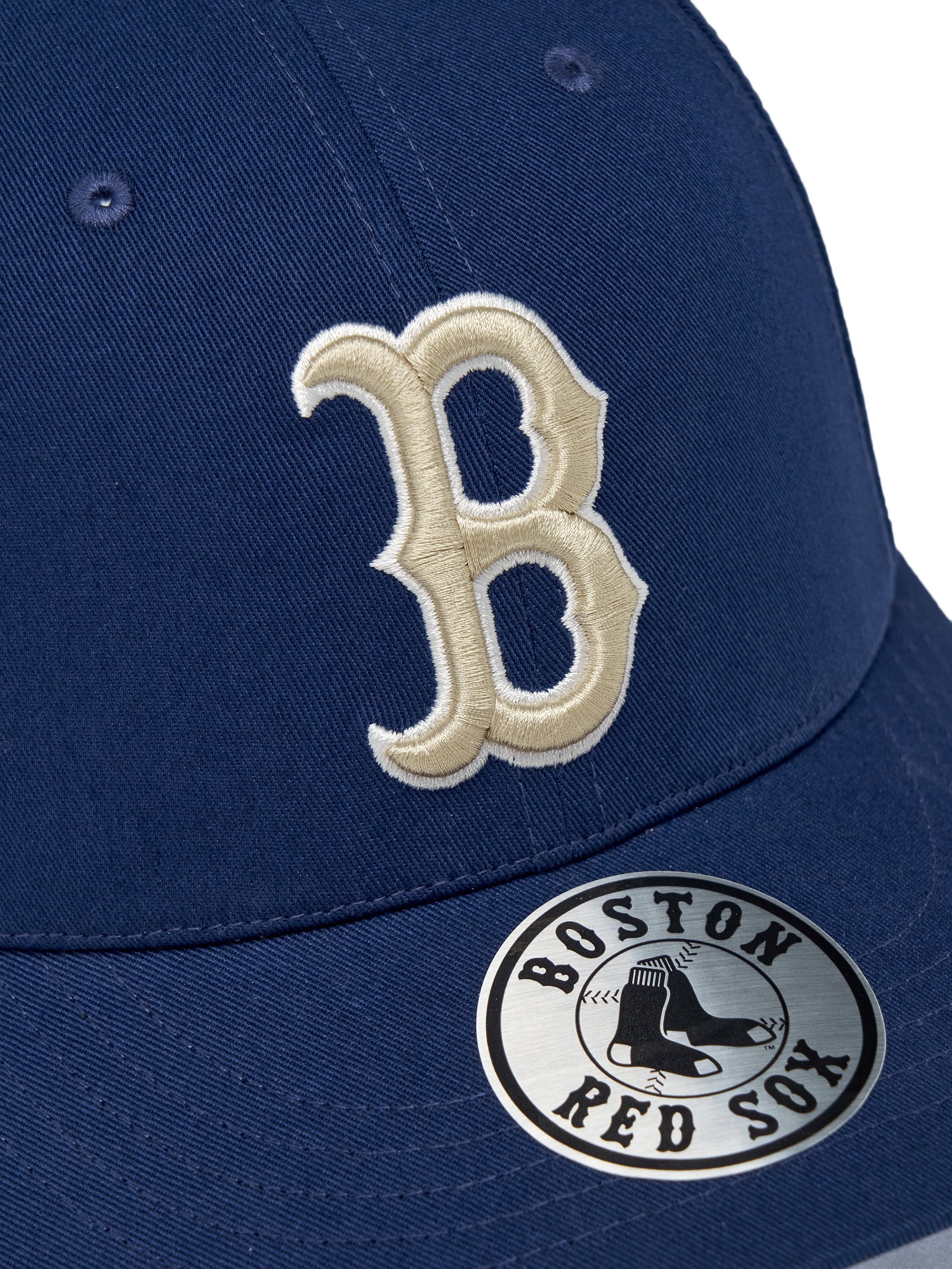 MLB Korea - MLB Signature All-Over Patch Structure Ball Cap Boston Red Sox (Navy) product image 7 | TRAB K-Fashion Australia