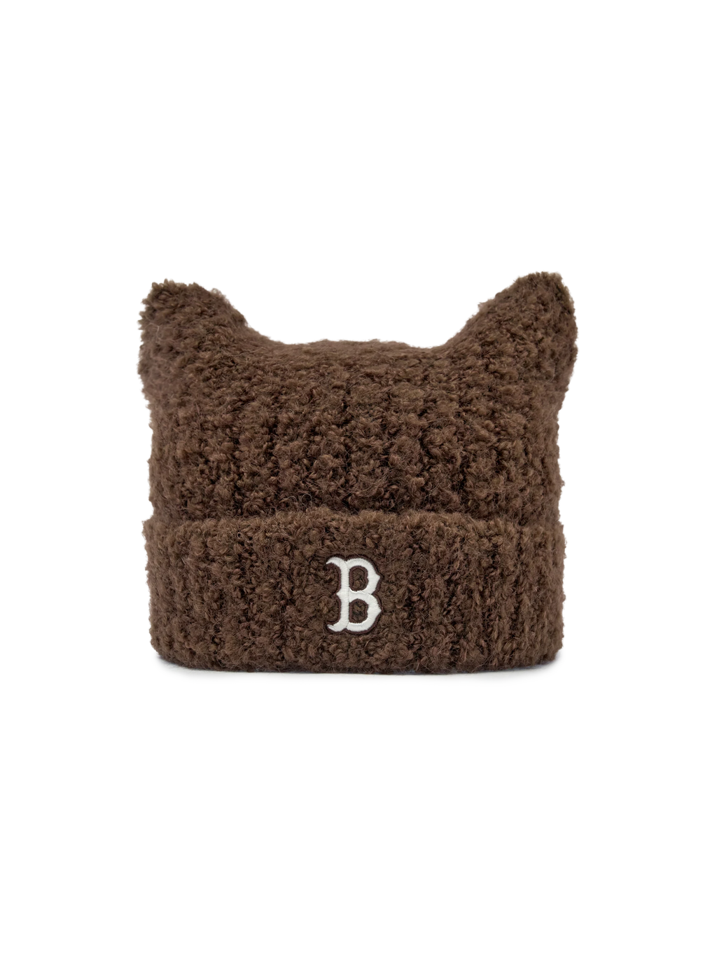 MLB Korea - MLB Plush Meow Beanie Boston Red Sox (Brown) product image 2 | TRAB K-Fashion Australia