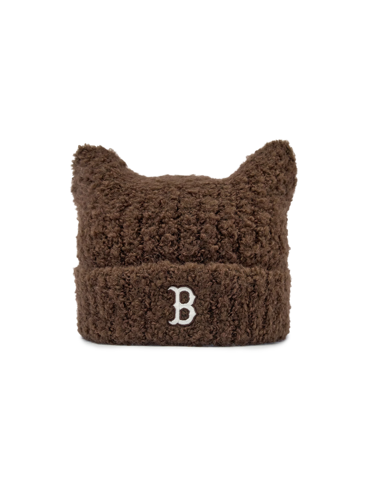 MLB Korea - MLB Plush Meow Beanie Boston Red Sox (Brown) product image 2 | TRAB K-Fashion Australia