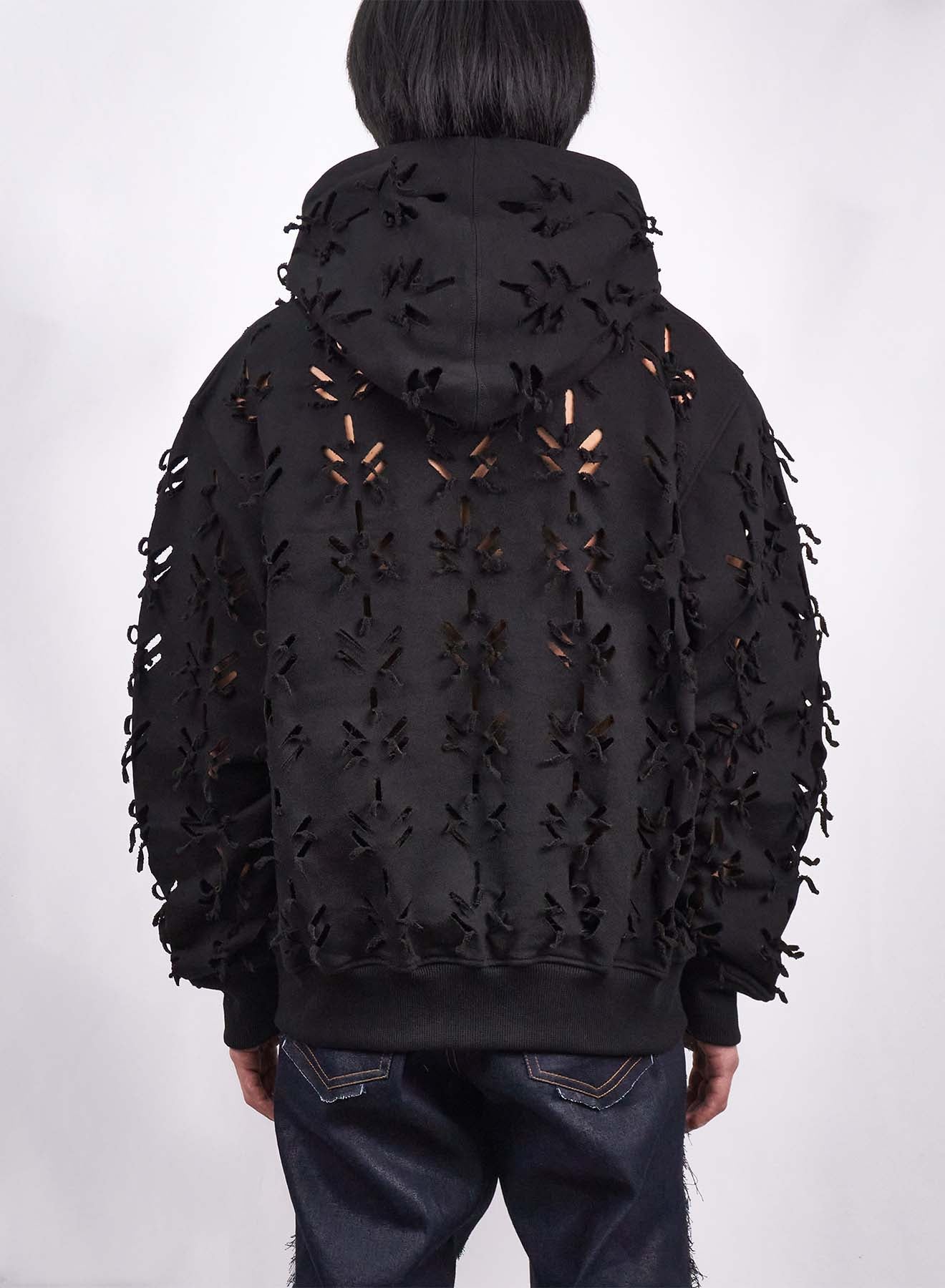 Juntae Kim - Laser-Slashed Hoodie (OC1) product image 4 | TRAB K-Fashion Australia