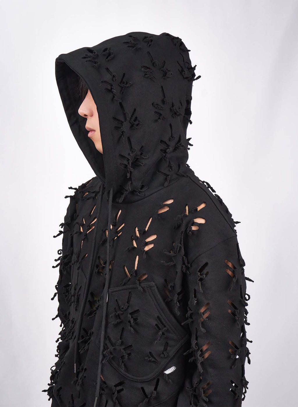 Juntae Kim - Laser-Slashed Hoodie (OC1) product image 5 | TRAB K-Fashion Australia