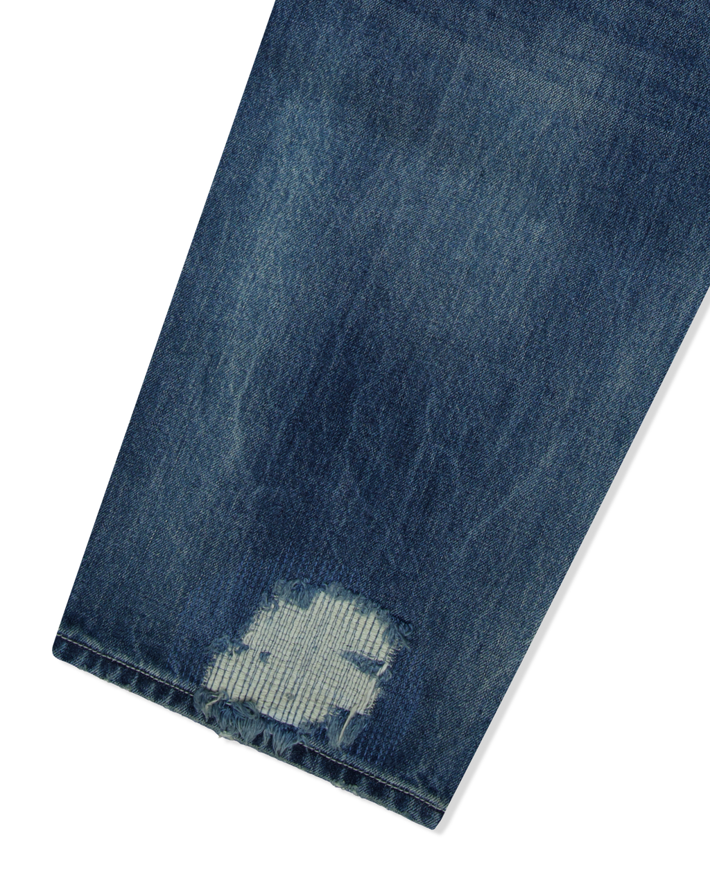 yeseyesee - Distressed 5 Pockets Denim Pants (Medium Indigo) product image 5 | TRAB K-Fashion Australia