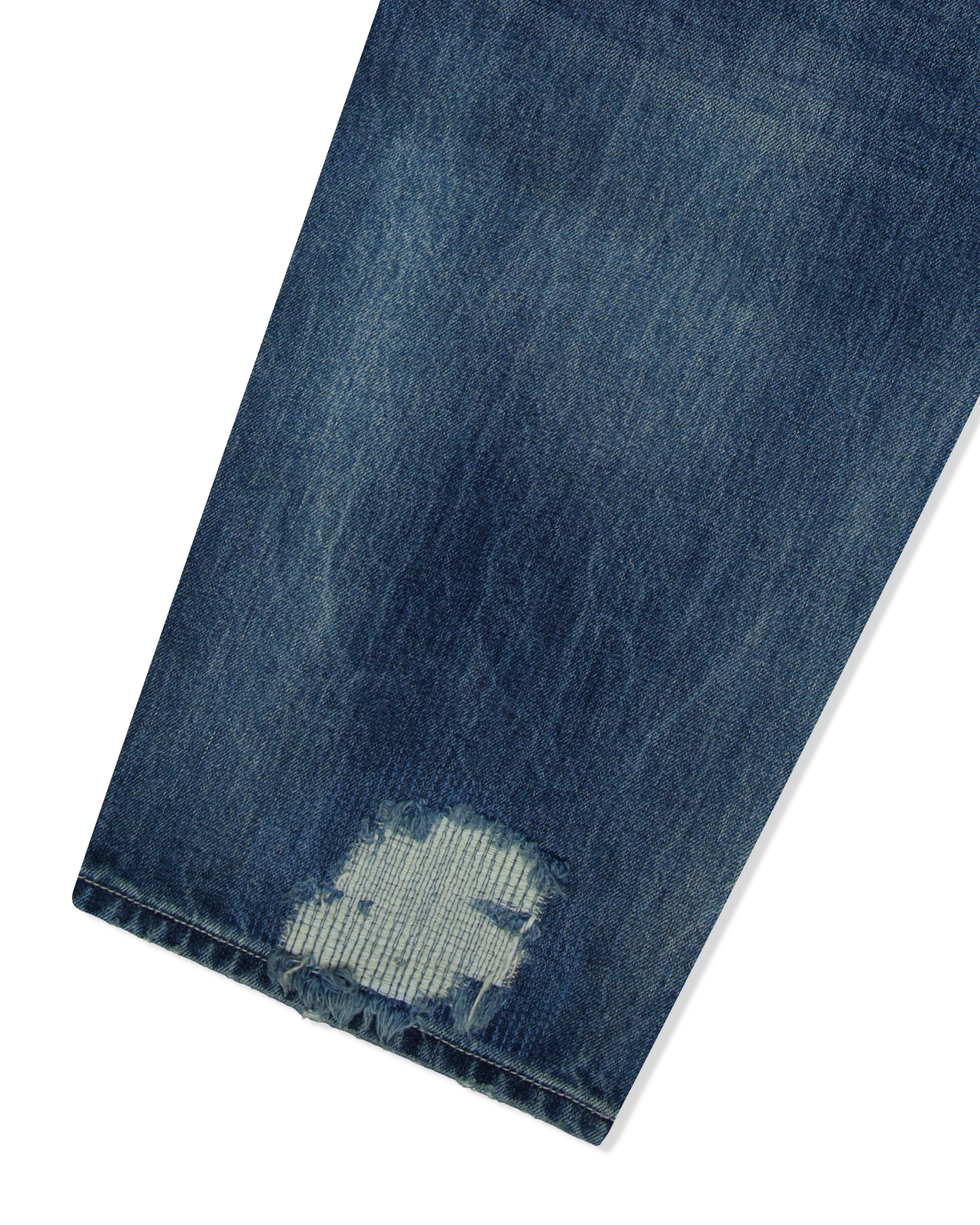 yeseyesee - Distressed 5 Pockets Denim Pants (Medium Indigo) product image 5 | TRAB K-Fashion Australia
