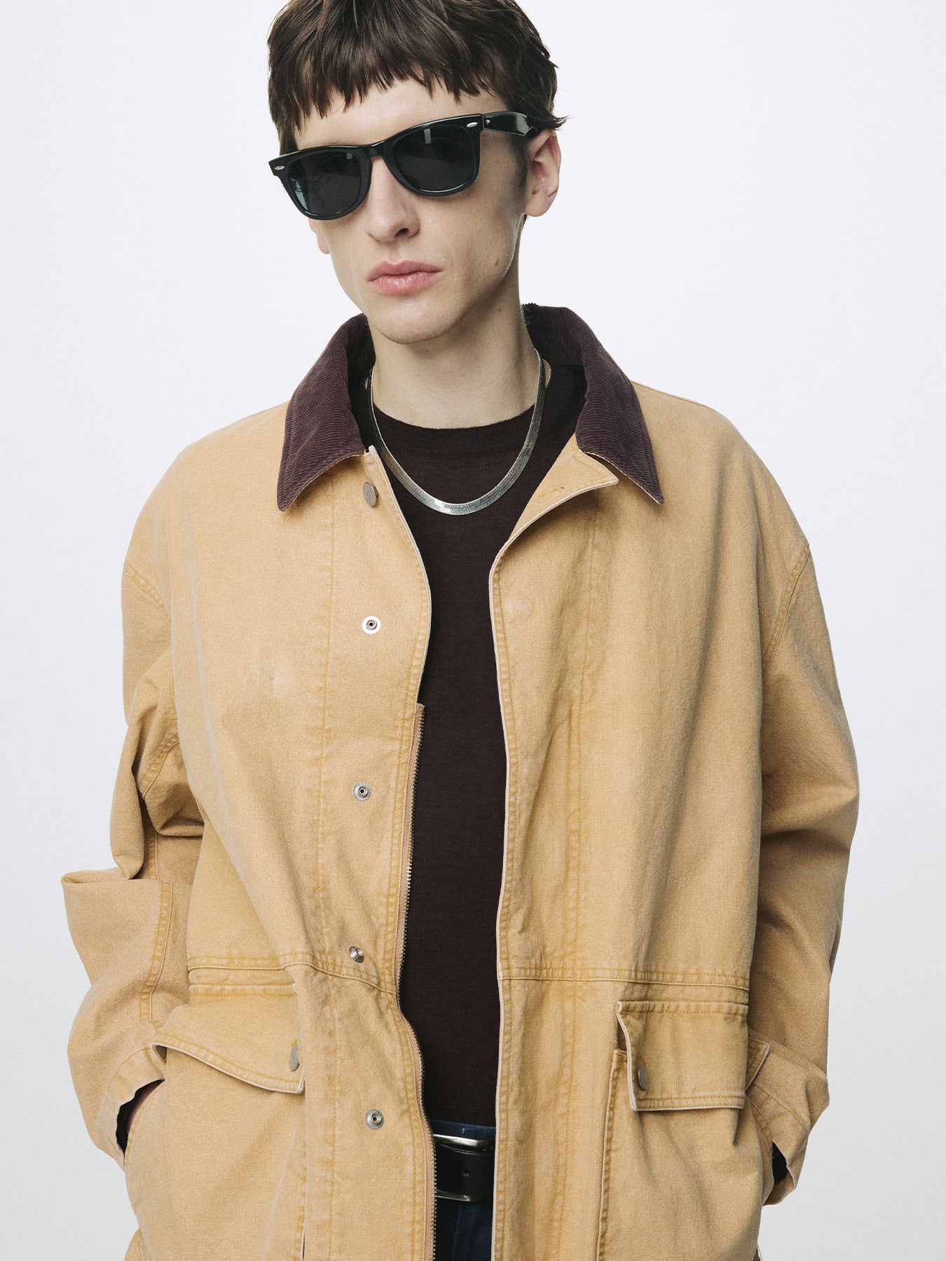 Tonywack - Garment Washed Barn Jacket (Faded Beige) product image 8 | TRAB K-Fashion Australia