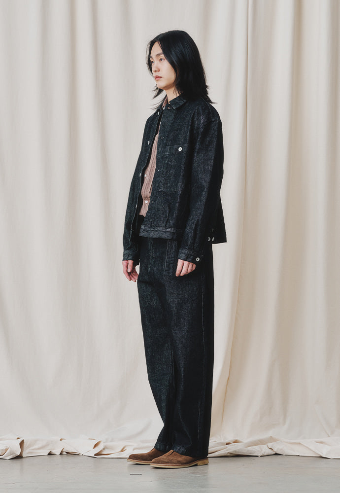 Art if acts - Trucker Denim Jacket (Washed Black) product image 4 | TRAB K-Fashion Australia