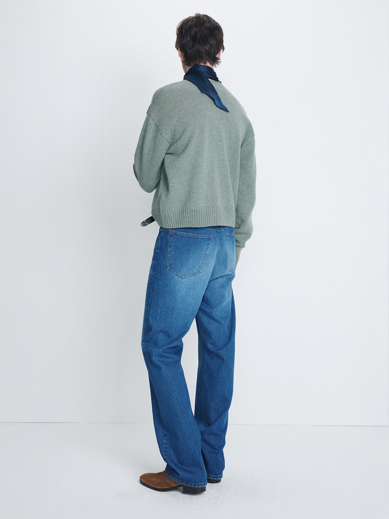 Tonywack - Loose Straight Denim Jeans (Mid Blue) product image 3 | TRAB K-Fashion Australia