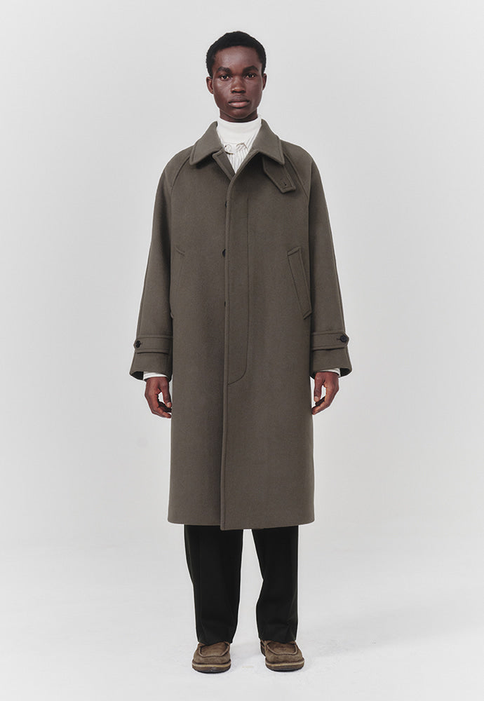 Art if acts - Cashmere Soutien Collar Coat (Moss Grey) product image 2 | TRAB K-Fashion Australia