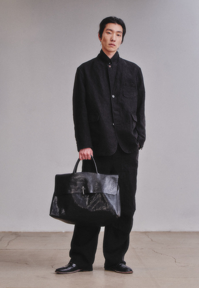 Art if acts - Leather Weekend Bag (Black) product image 2 | TRAB K-Fashion Australia