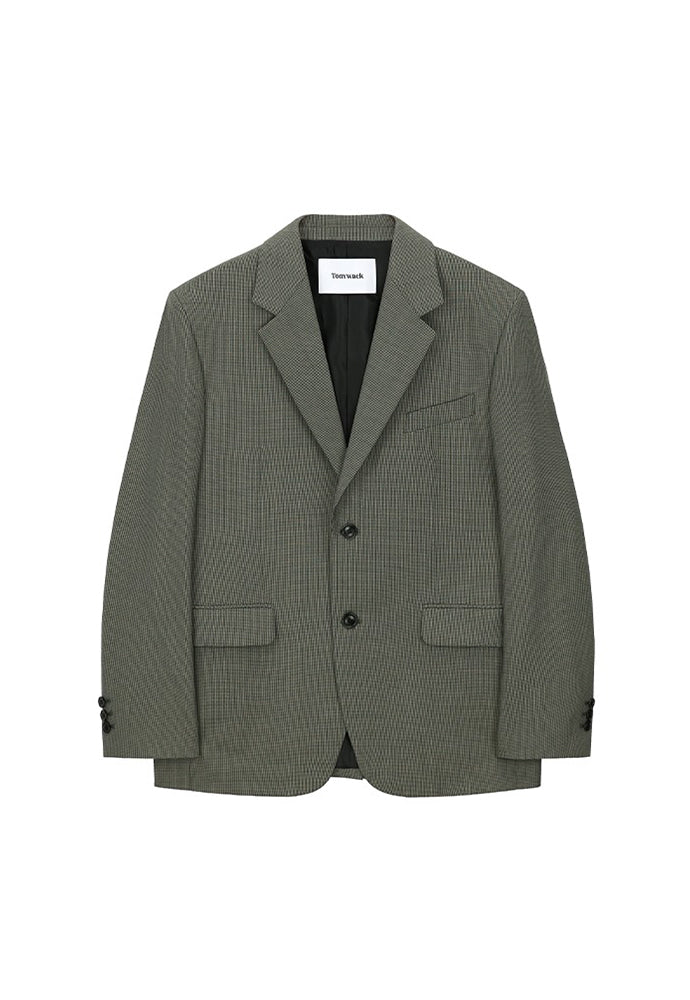 Tonywack - # Signature 2-Button Blazer (Olive-Beige Check) product image 1 | TRAB K-Fashion Australia