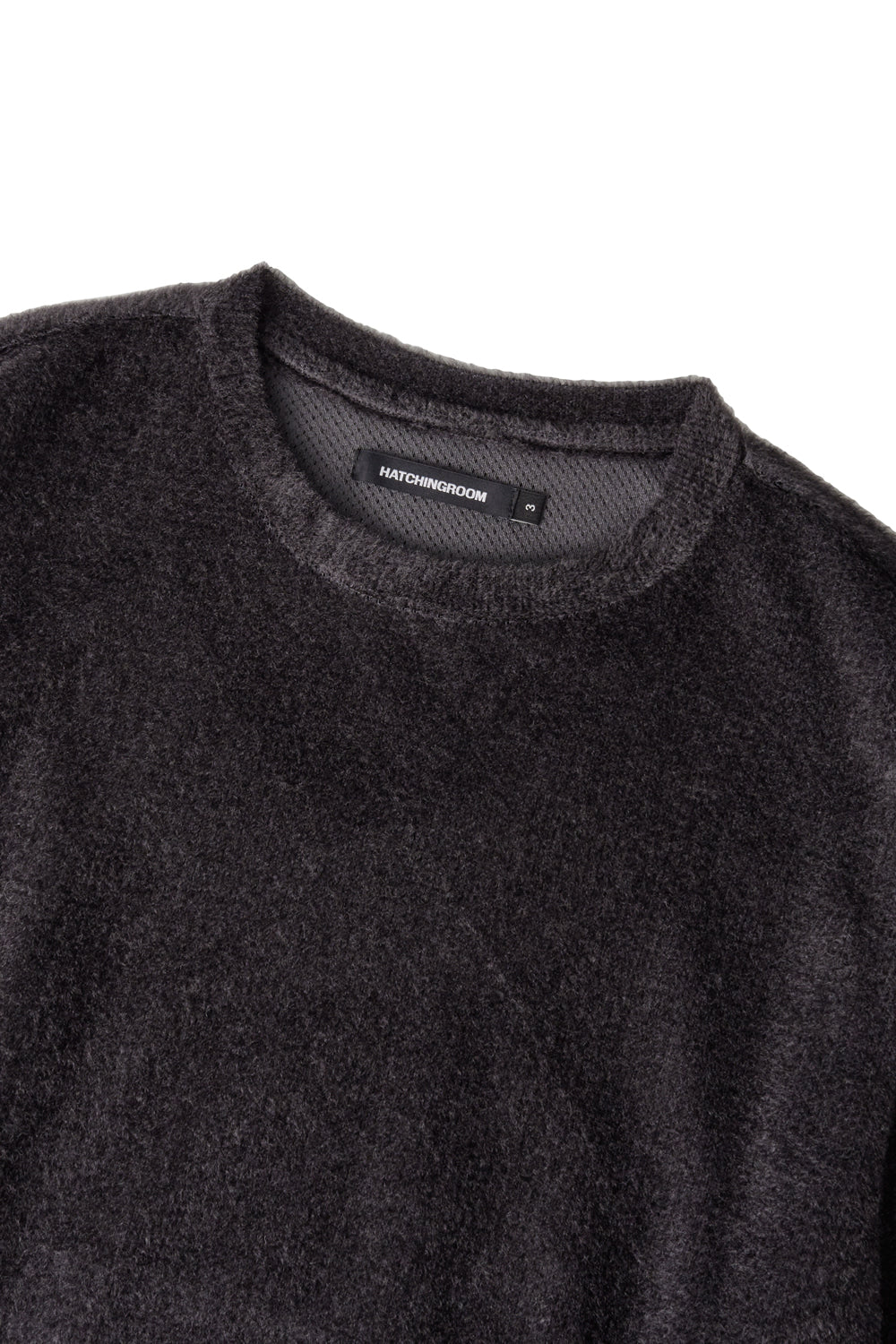 Hatchingroom - Fuzzy Mesh Tee (Charcoal) product image 3 | TRAB K-Fashion Australia