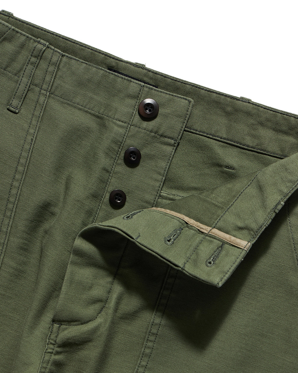 Eastlogue - Damaged Fatigue Pants (Olive Backsatin) product image 7 | TRAB K-Fashion Australia