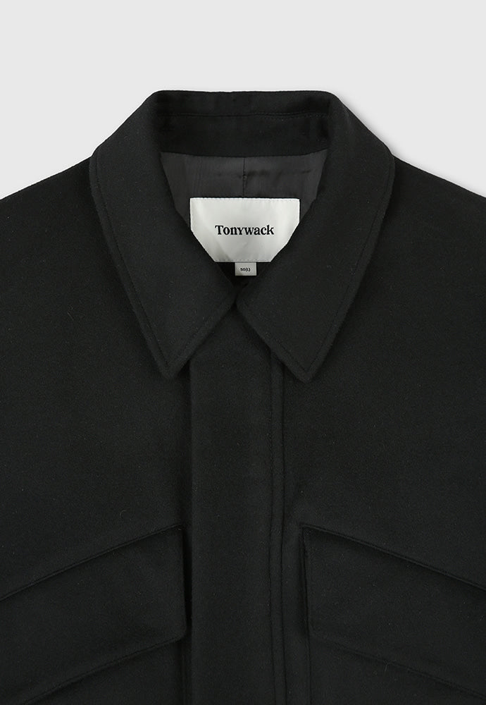 Tonywack - Wool And Cashmere Multi-Pocket Blouson (Black) product image 10 | TRAB K-Fashion Australia