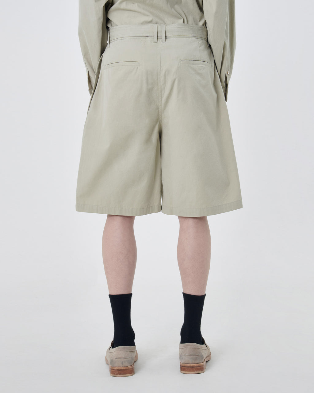 Brownyard - Belted Half Pants (Light Beige) product image 5 | TRAB K-Fashion Australia