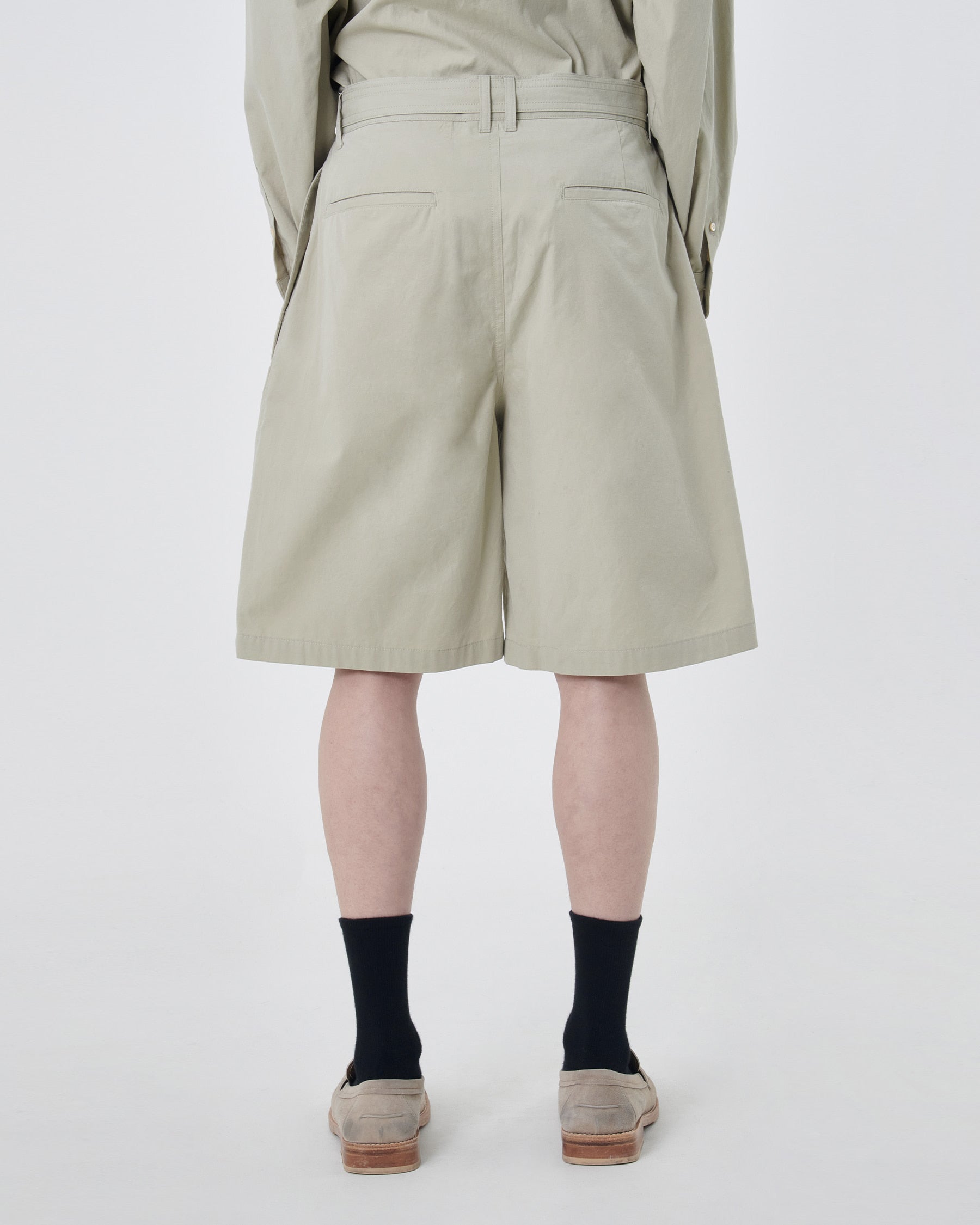 Brownyard - Belted Half Pants (Light Beige) product image 5 | TRAB K-Fashion Australia