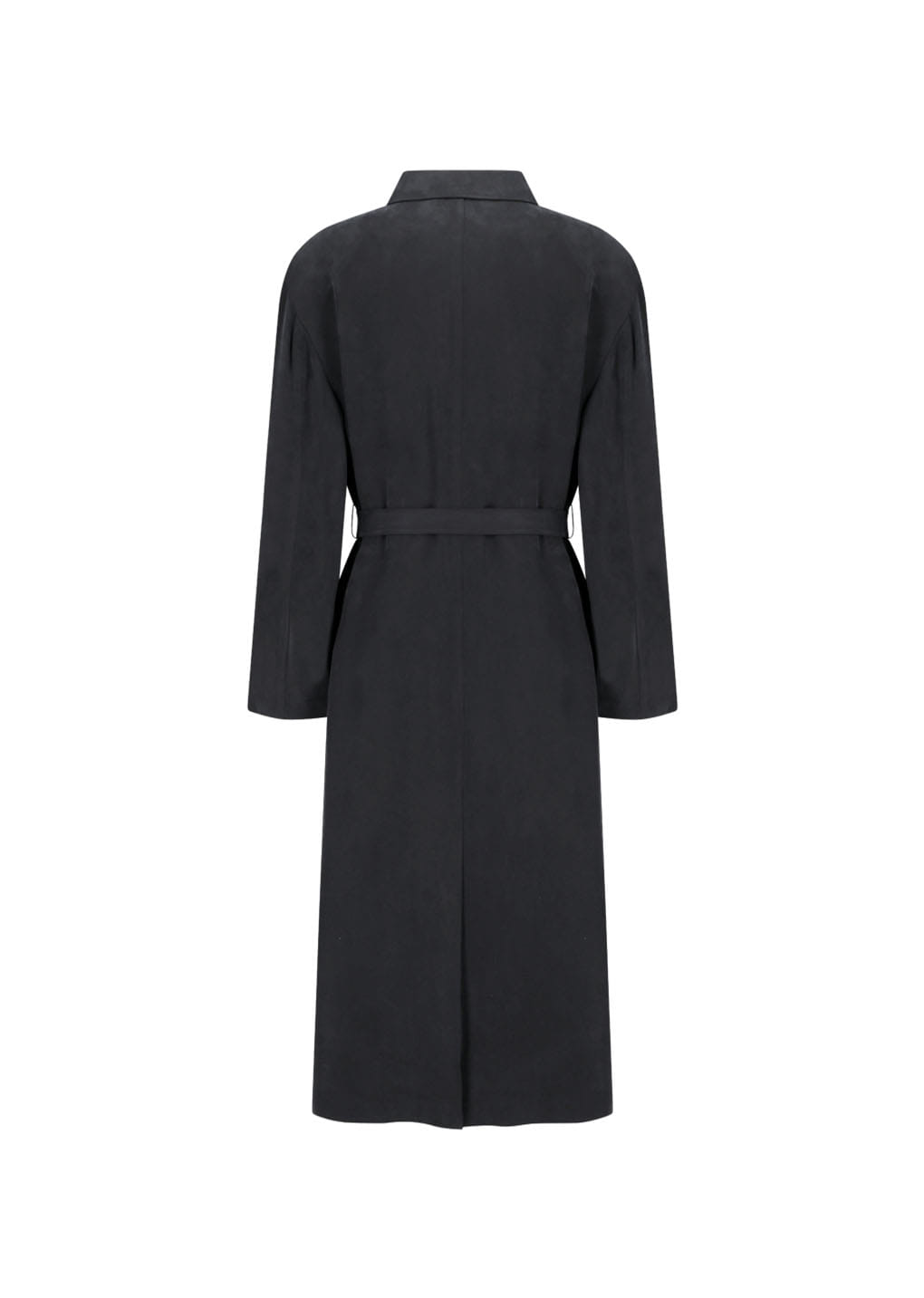 Amomento - Cupro Oversize Trench Coat (Black) product image 10 | TRAB K-Fashion Australia
