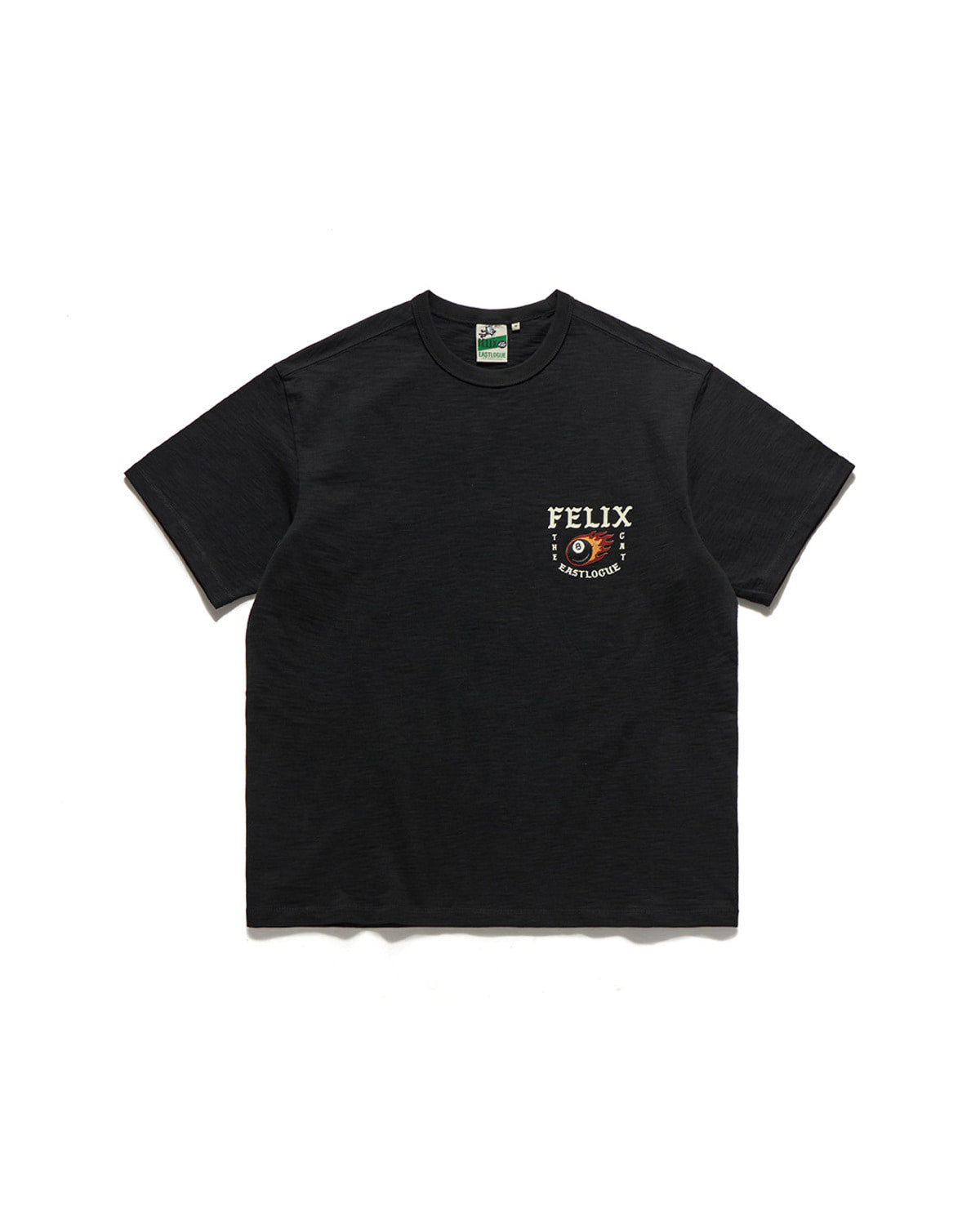 Eastlogue - Felix 8-ball Juggle Embroidered T-shirts (Black) product image 2 | TRAB K-Fashion Australia