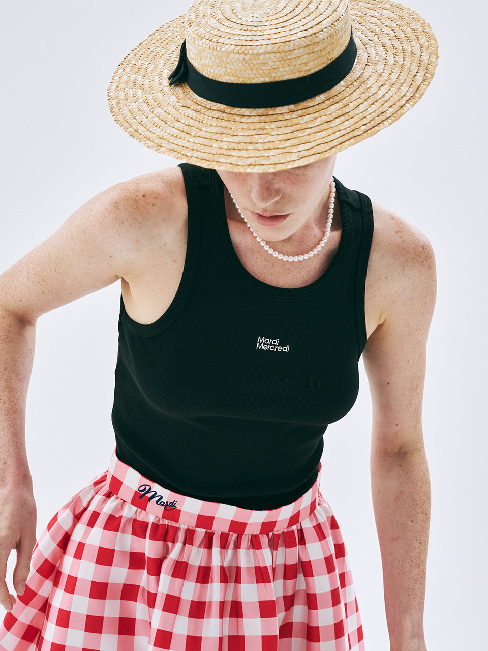 Mardi Mercredi - Tank Racer Essential (Black Ivory) product image 1 | TRAB K-Fashion Australia