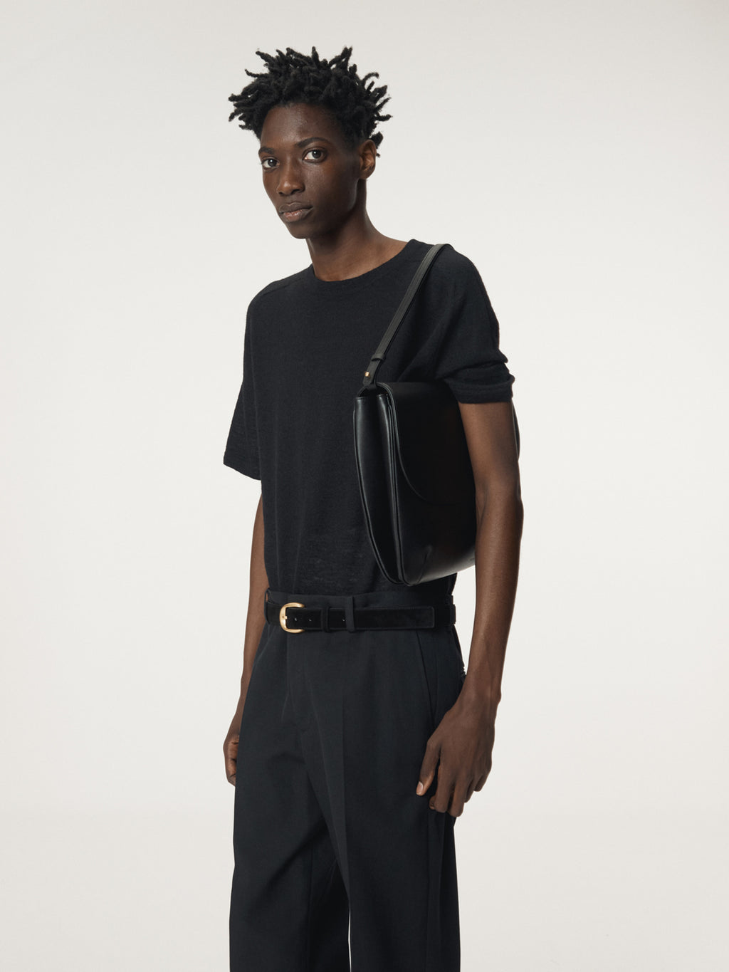 Recto - Rc Sheer Short Sleeve Knit Top (Black) product image 6 | TRAB K-Fashion Australia