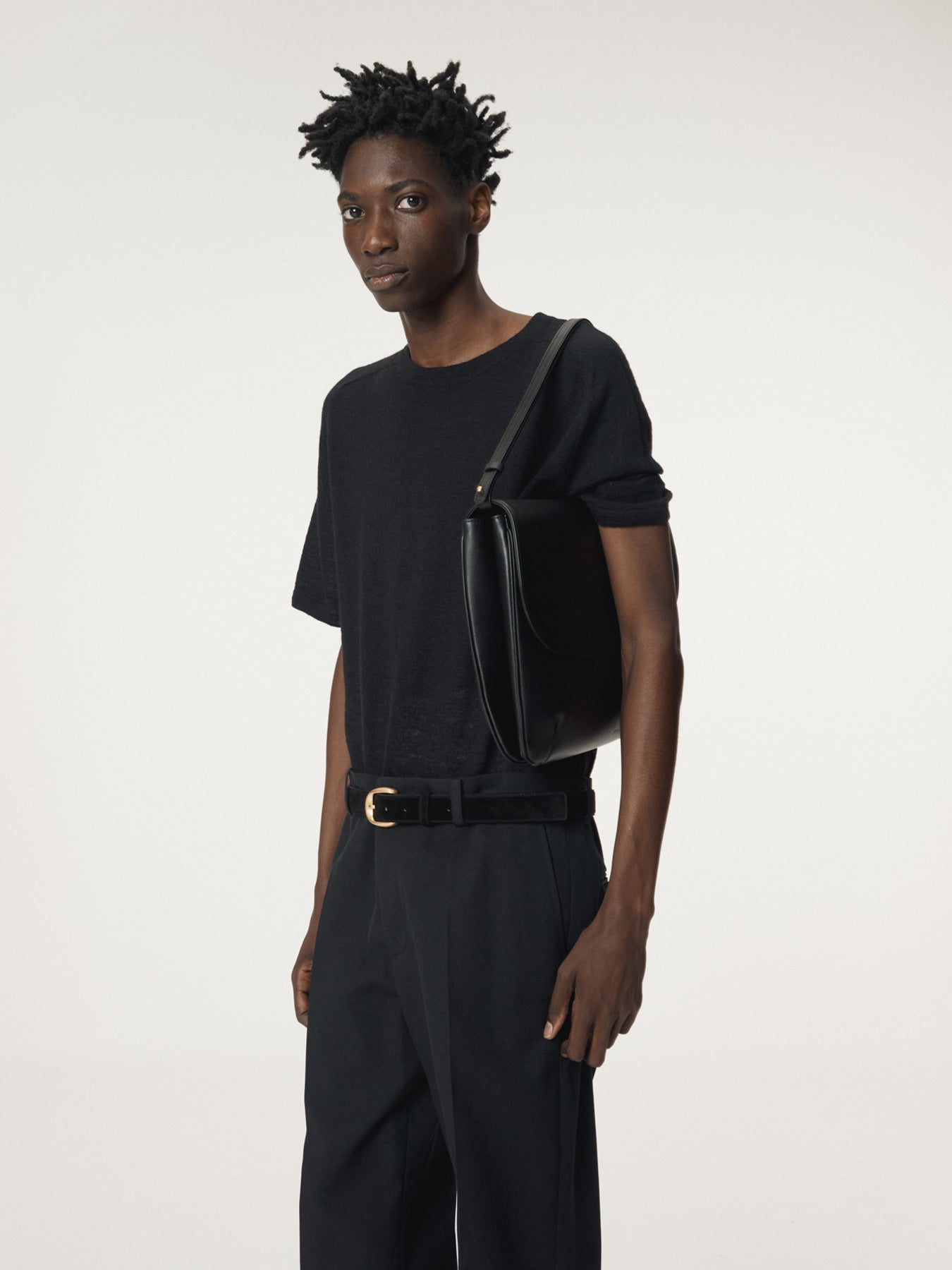 Recto - Rc Sheer Short Sleeve Knit Top (Black) product image 6 | TRAB K-Fashion Australia