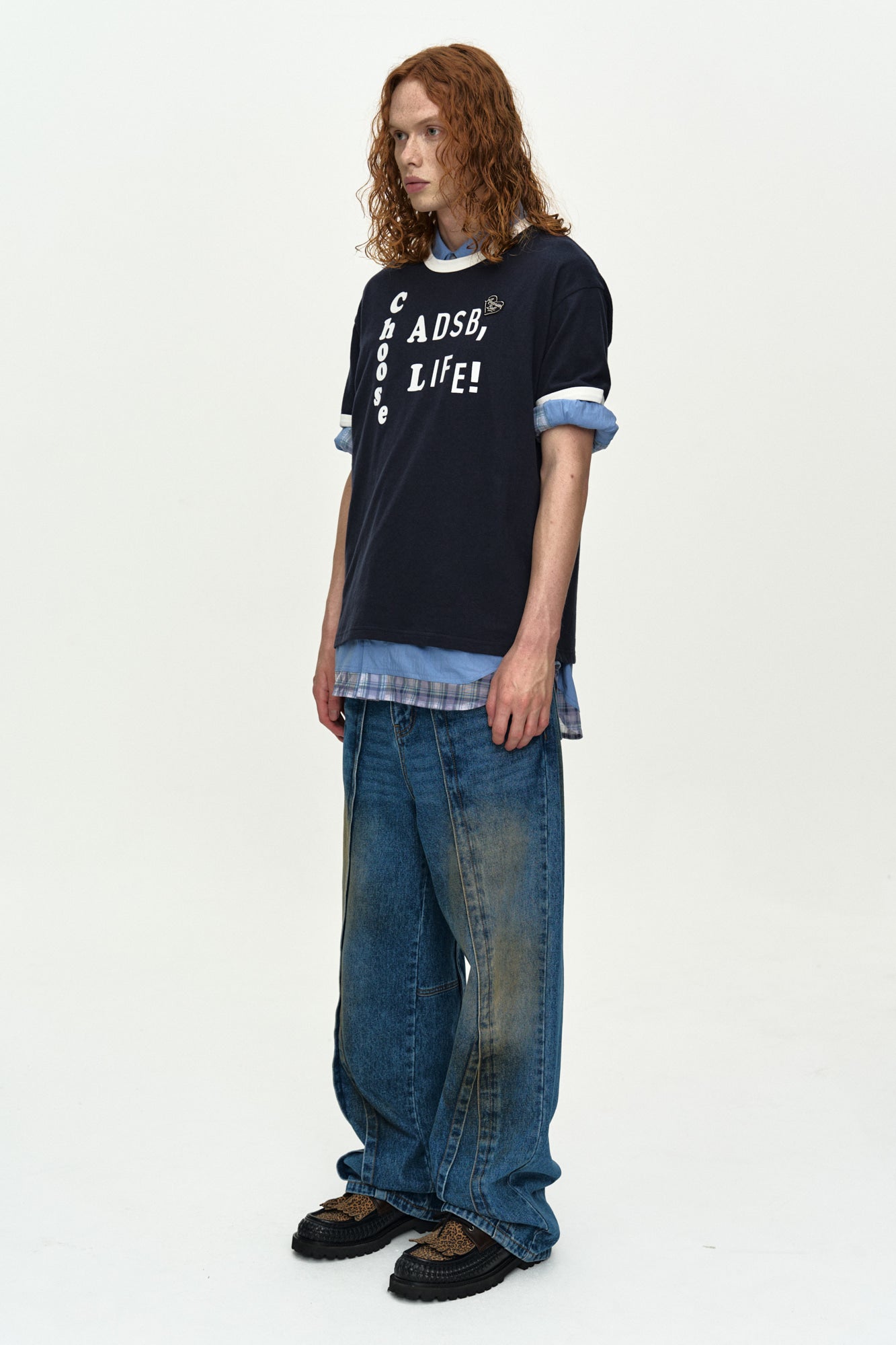 Andersson Bell - (essential) Adsb Flocking Ringer T-Shirt (Essential) product image 3 | TRAB K-Fashion Australia