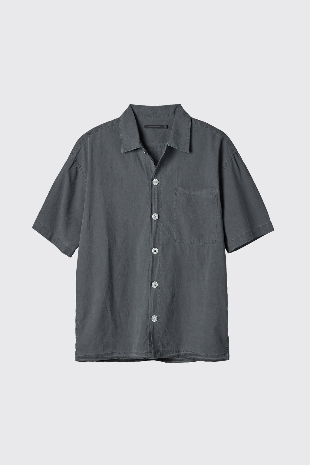Hatchingroom - Dyed Box Shirt Crease (Charcoal) product image 1 | TRAB K-Fashion Australia
