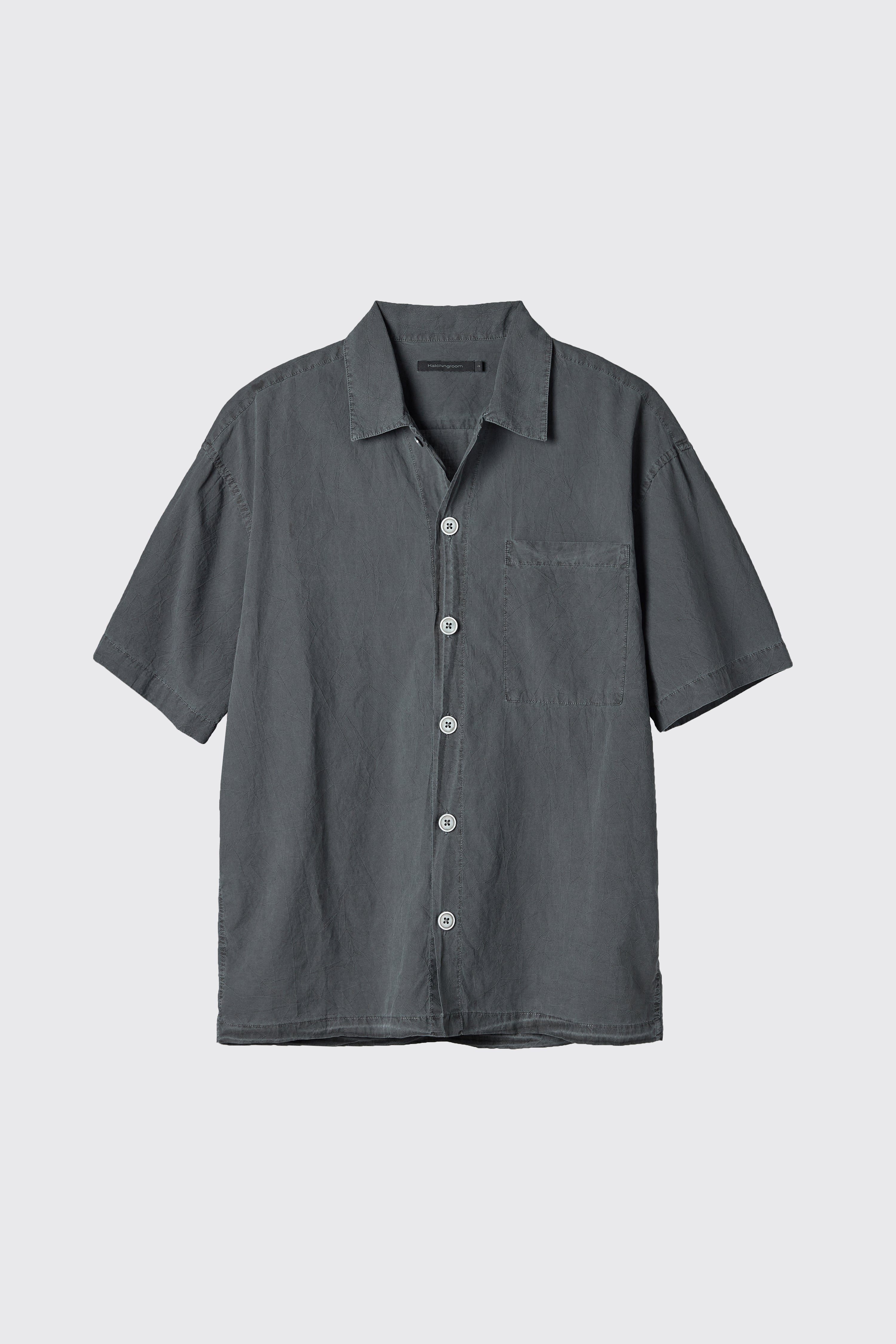 Hatchingroom - Dyed Box Shirt Crease (Charcoal) product image 1 | TRAB K-Fashion Australia
