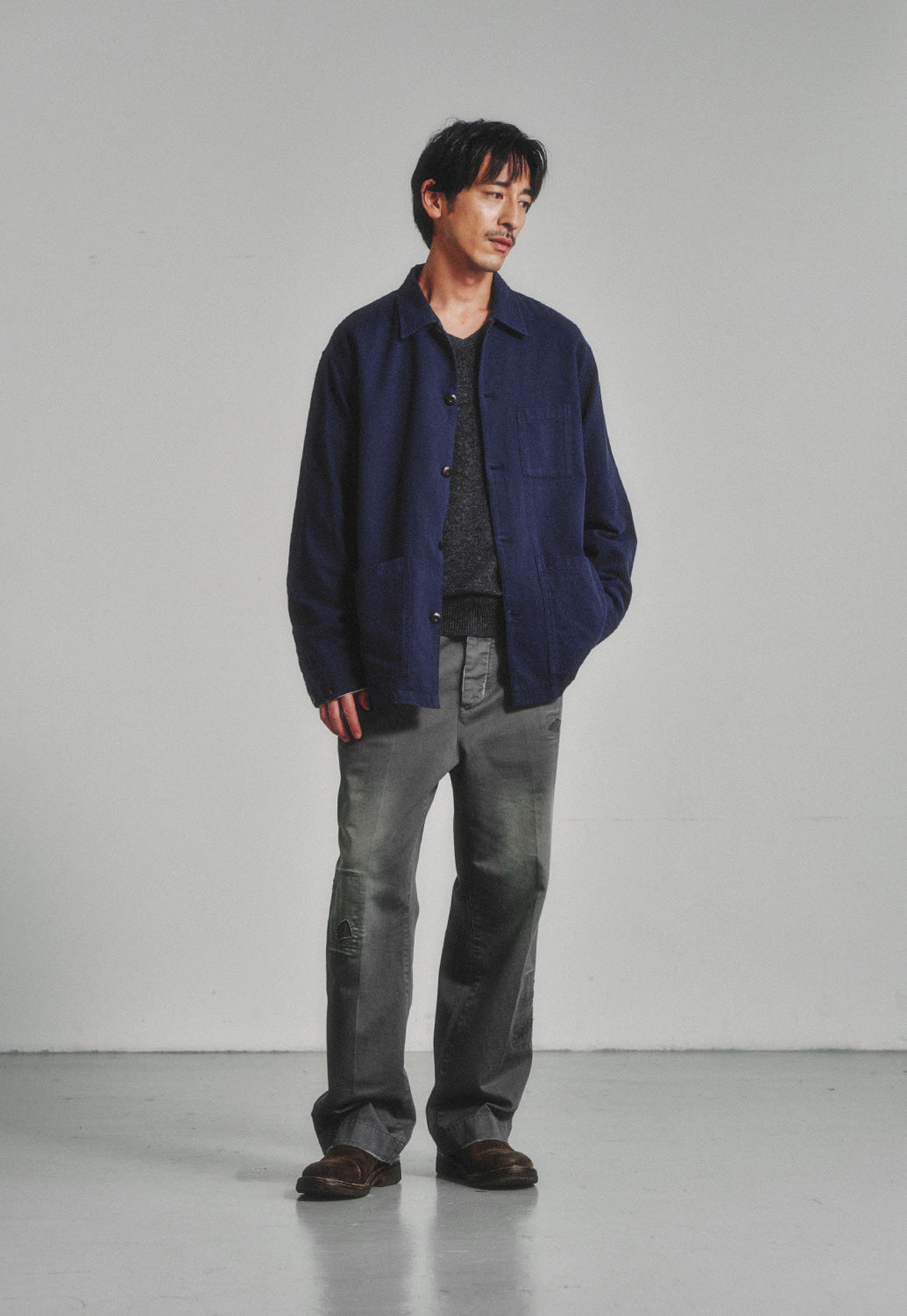Art if acts - SILK NEP Work Jacket_Japanese Fabric (French Blue) product image 4 | TRAB K-Fashion Australia