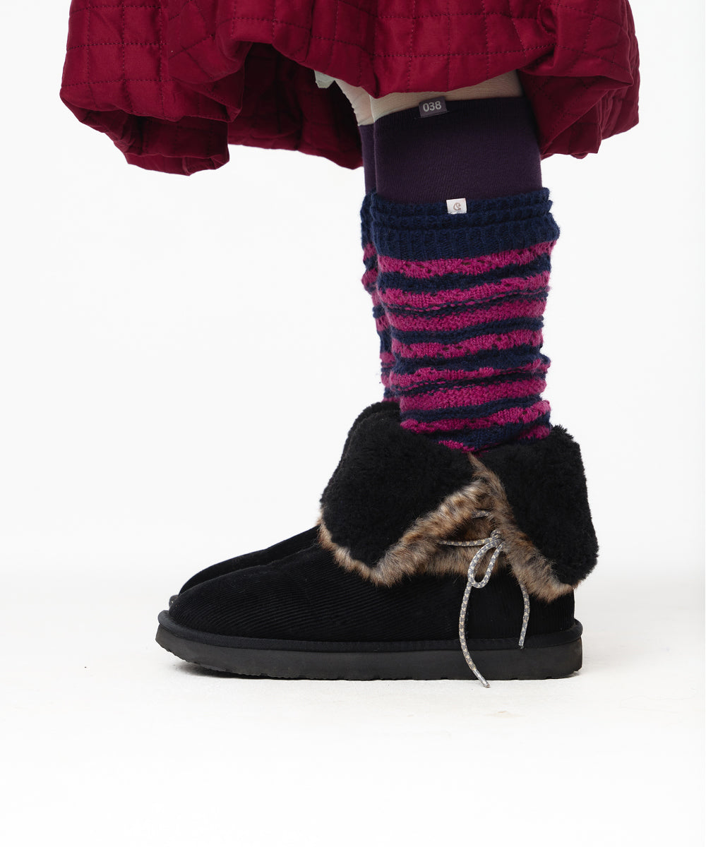 Coyseio - Striped Mori Knee Socks (Navy) product image 7 | TRAB K-Fashion Australia