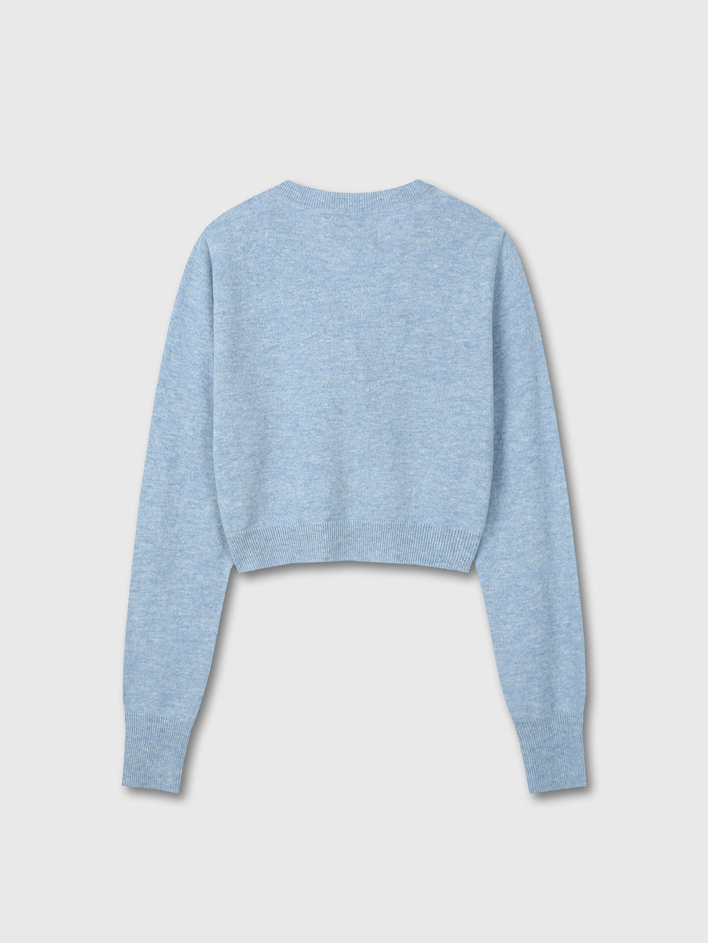 Tonywack - Merino Wool Cropped Cardigan (Sky Blue) product image 8 | TRAB K-Fashion Australia