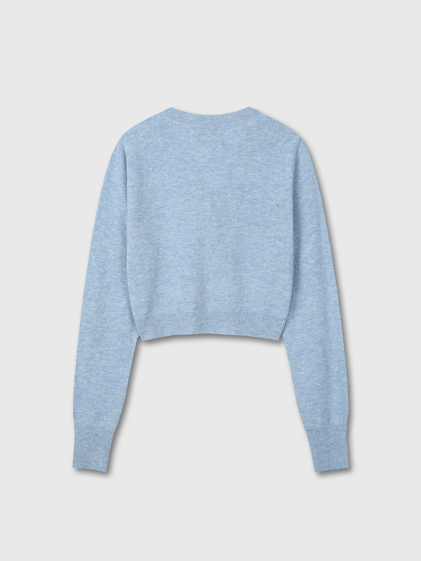 Tonywack - Merino Wool Cropped Cardigan (Sky Blue) product image 8 | TRAB K-Fashion Australia