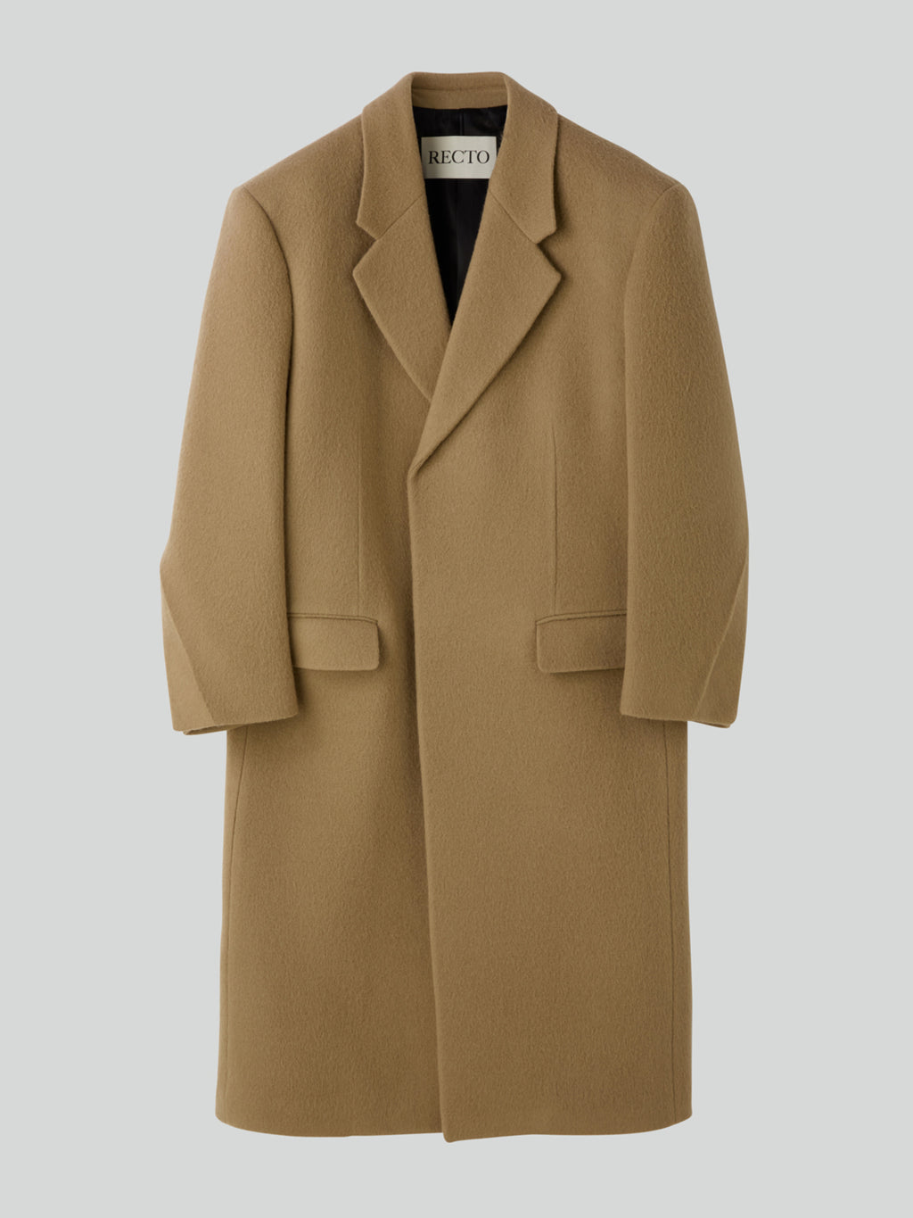 Recto - Hairy Wool Single Coat (Light Khaki) product image 7 | TRAB K-Fashion Australia
